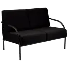 SPA 2 černý lak, látka SUE S 1 - látka černá